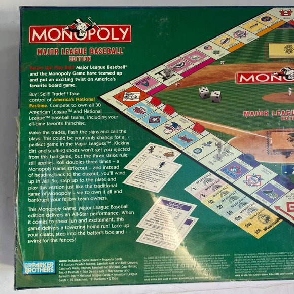 Vintage Monopoly MLB Major League Baseball Edition 1999 Board Game Hasbro - Picture 7 of 8
